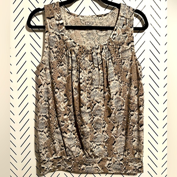 Loft Snake Print Tank - Picture 1 of 8